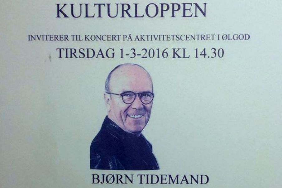 Bjørn Tidmand besøger Ølgod.. 