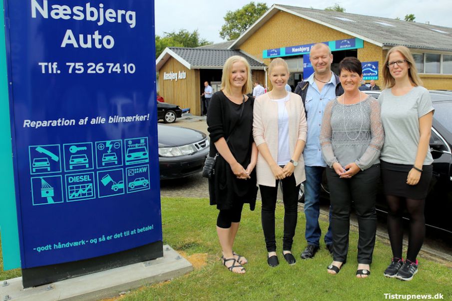 Mange til reception hos Næsbjerg Auto.