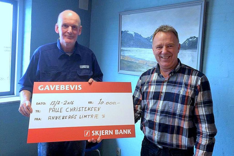 Palle Christensen har i dag været ansat hos Annebergs Limtræ A /S i 10 år.