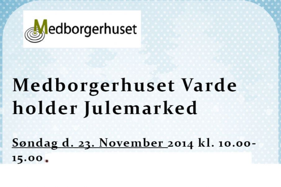 Medborgerhuset Varde holder Julemarked