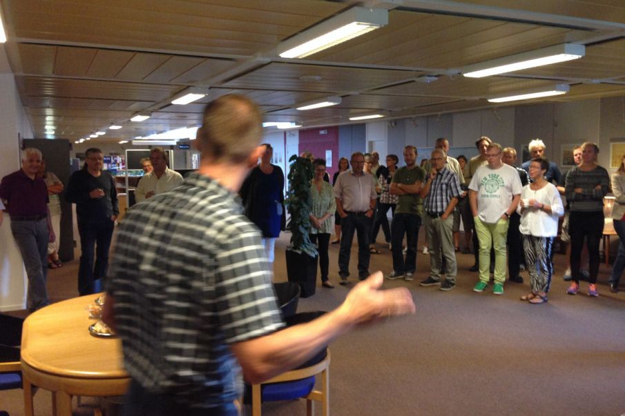 Medarbejderne fejrede Dansk Industri-skulderklap