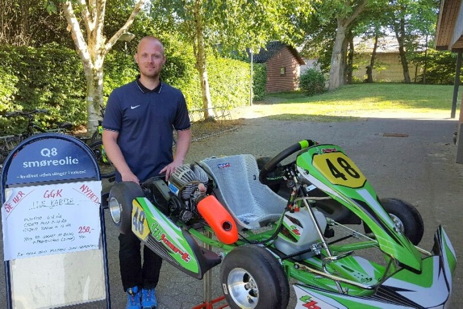 Dennis Hedegaard fortalte om Gokartsport ved Horne sportsuge.