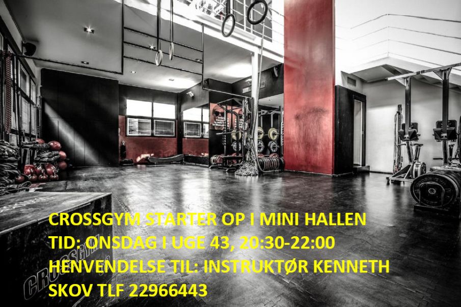 Tistrup - CROSSGYM STARTER OP I MINI HALLEN..