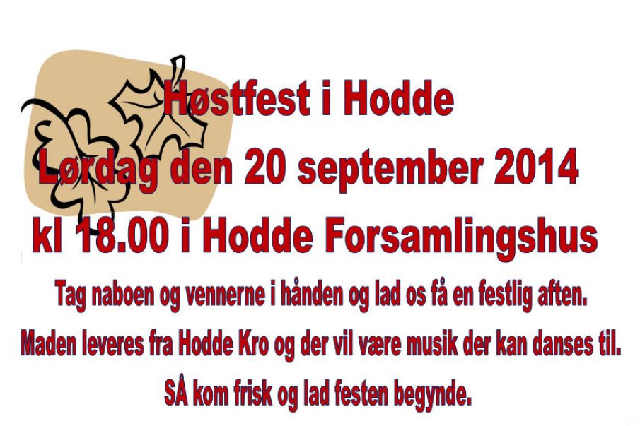 Høstfest i Hodde.