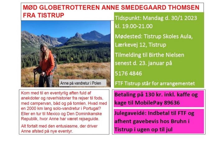FTF-foredrag med Anne fra Tistrup