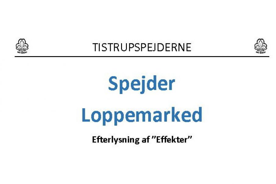 Spejder Loppemarked