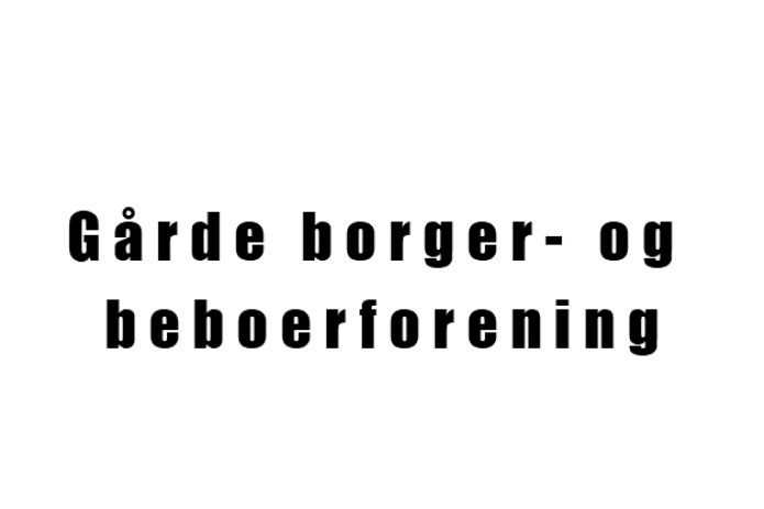 Gårde Borger og Beboerforening aflyser