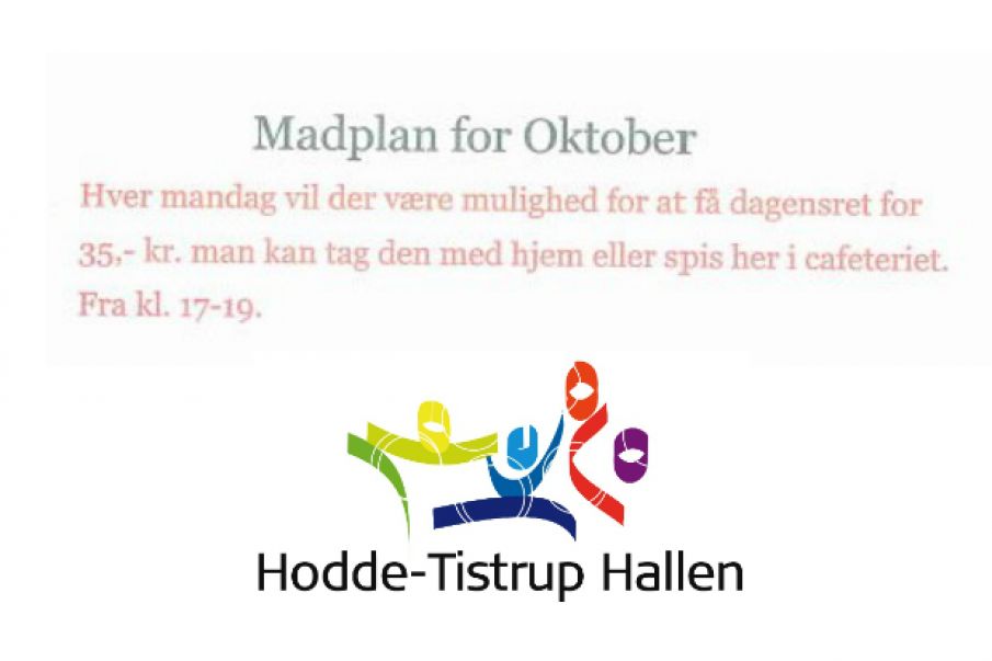 Madplan - HoddeTistrup Hallen
