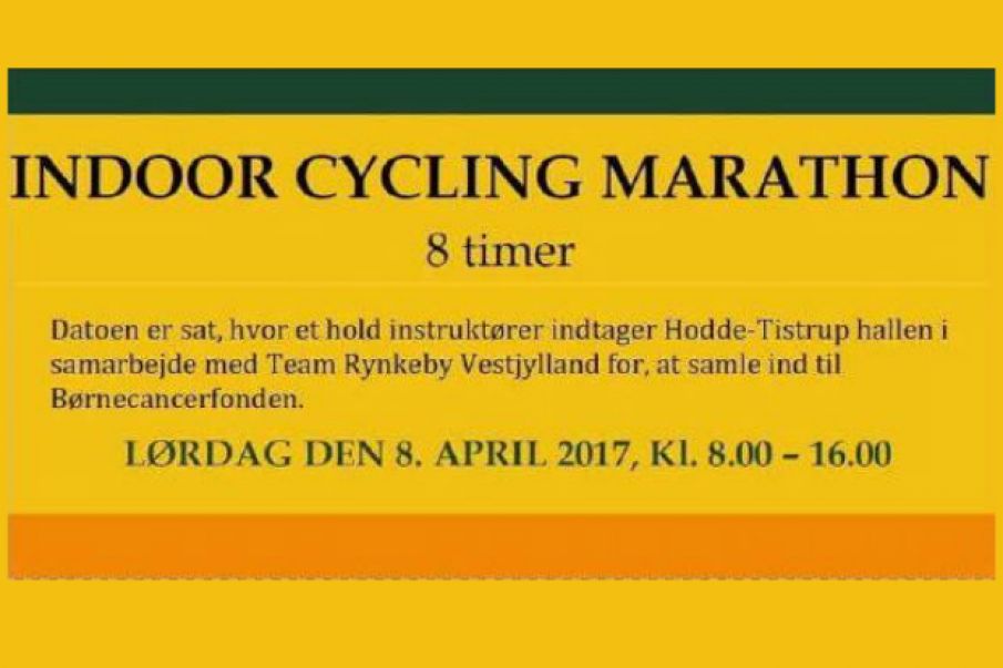 8 timers INDOOR CYCLING MARATHON