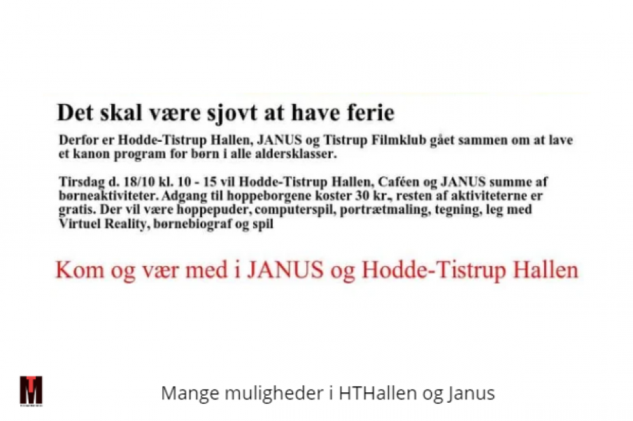 Uge 42 i HTHallen og Janus