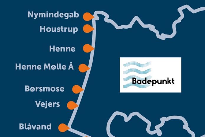 Markering af Badepunkt Flag 2021