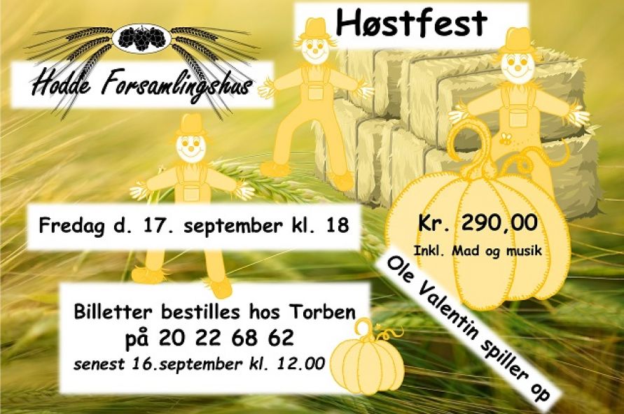 Høstfest i Hodde Forsamlingshus