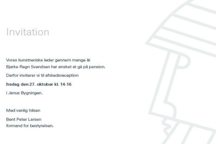 Afskedsreception for Bjarke Regn Svendsen