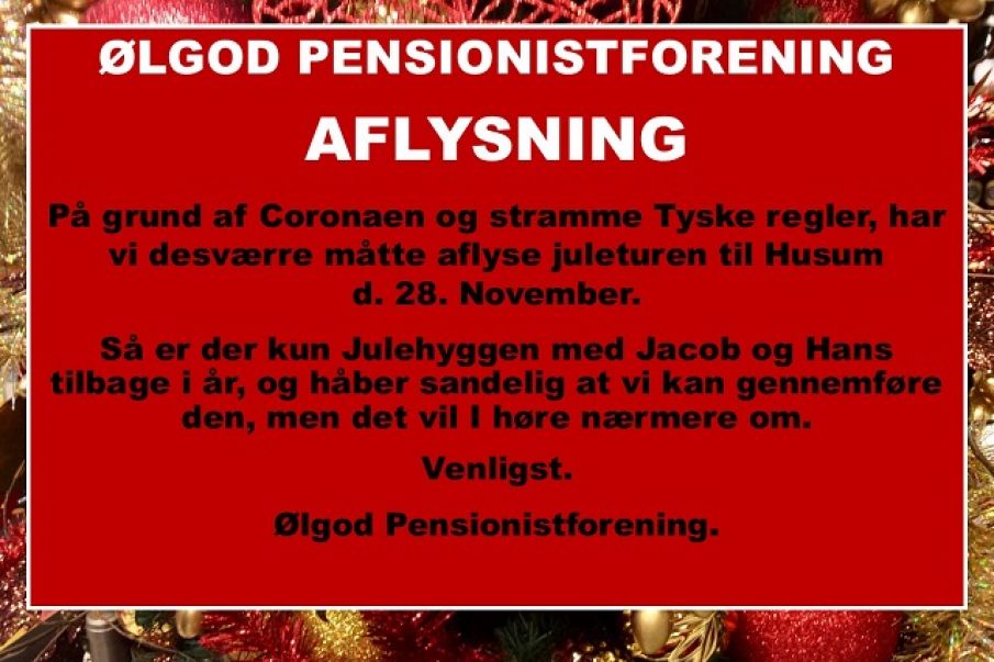 Desværre endnu en aflysning