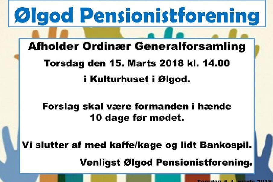 Kom til Generalforsamling.