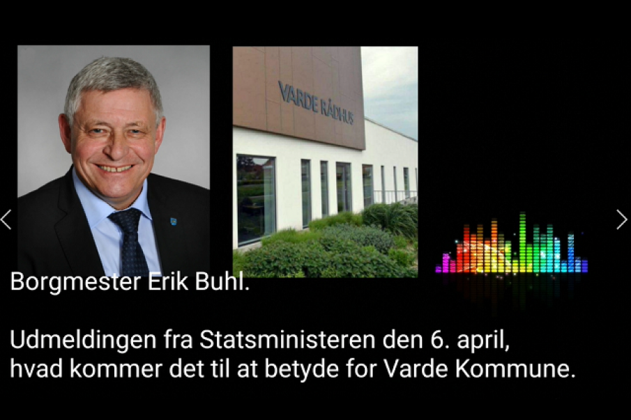 Nyt fra Borgmester Erik Buhl her til morgen.