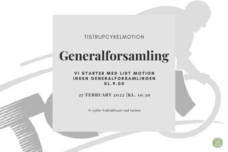 Generalforsamling Tistrup Cykelmotion