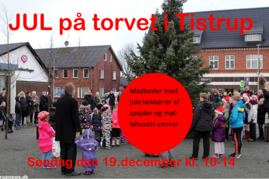 Jul på torvet i Tistrup
