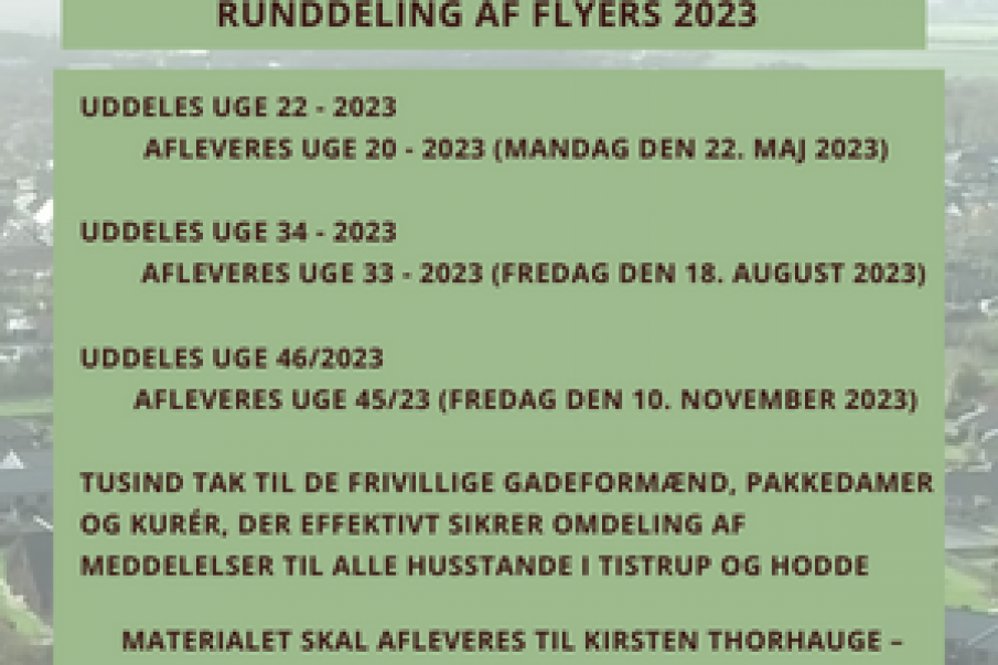 runddeling af flyers