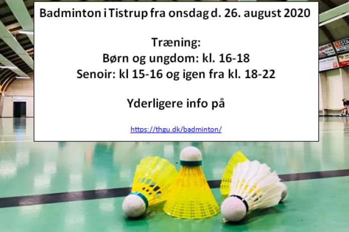 Badminton træning 2021/22