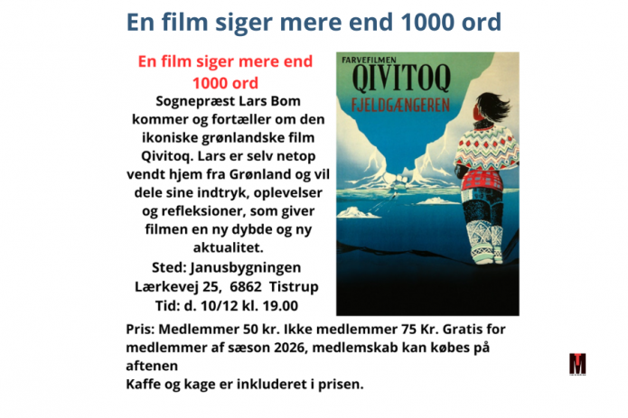 Tistrup Filmklub viser film i Janus