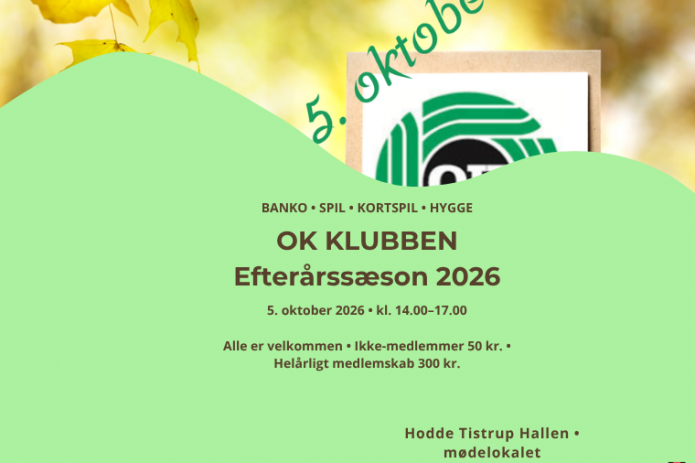 OK Klubben - efterårsprogram 2026