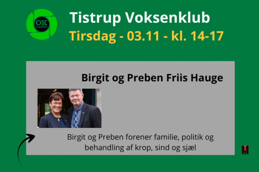 OK klubben Tistrup - Foredrag