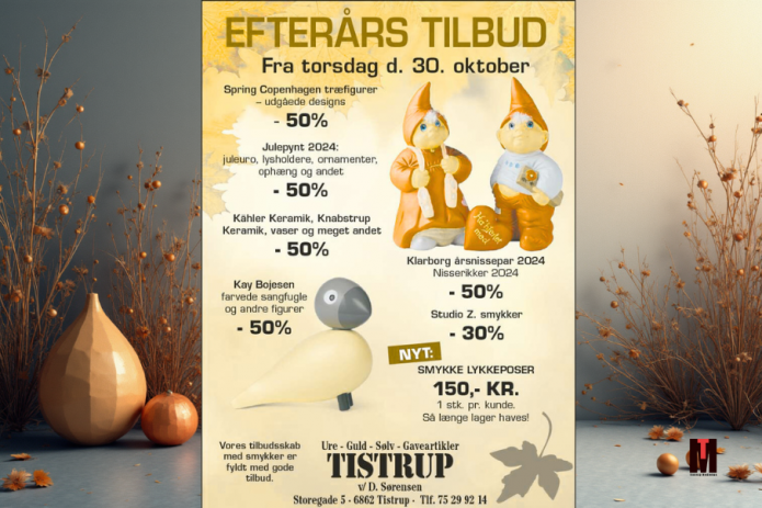 Julegave ideer fra Tistrup gave,ure,guld og sølv