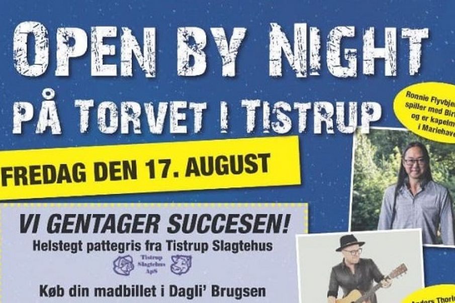 Musik i topklasse spiller op til Open By Night 