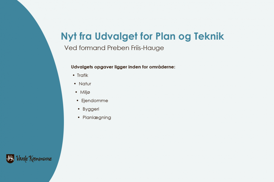 Nyheder fra Udvalget for Plan og Teknik den 22-9-2014.