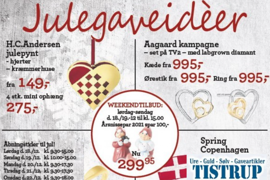 Tilbud fra Tistrup Ure – Guld og sølv