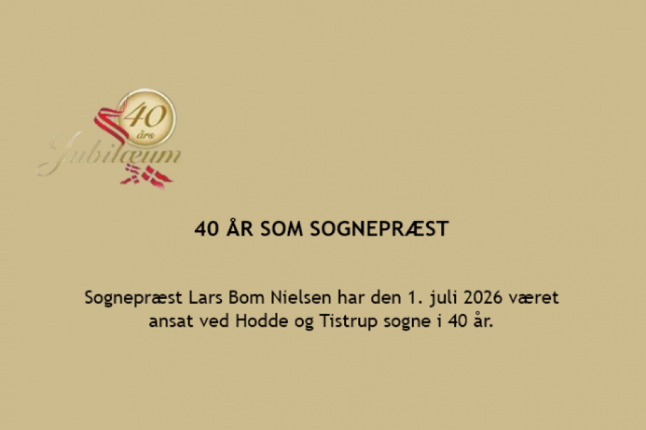 40 år jubilæum til Lars Bom