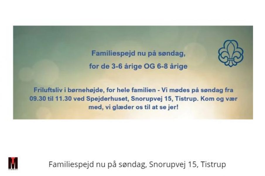 Familiespejd i Tistrup